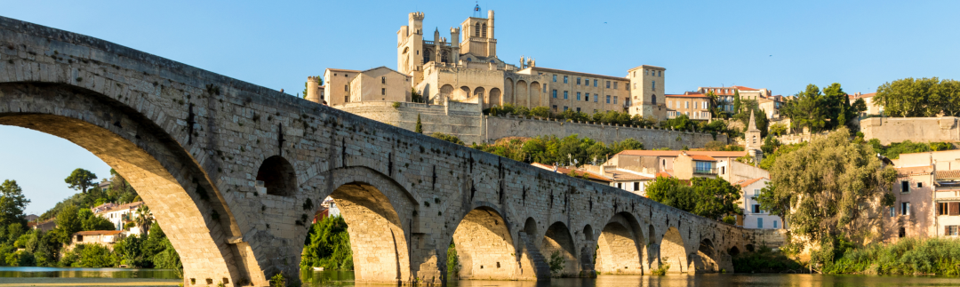 Le pont-canal menant à Béziers, qui serait&nbsp;la plus ancienne ville de France.