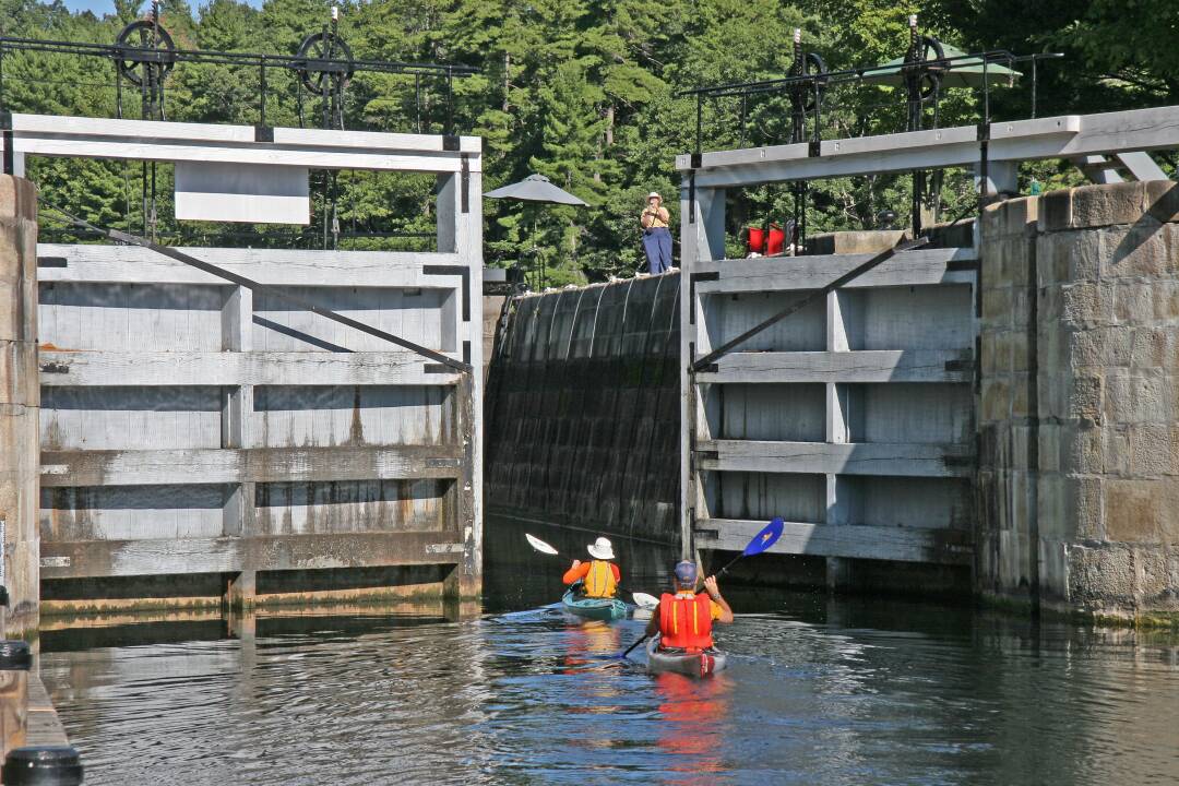 Jones Falls et le plus jolis poste d&#39;&eacute;clusage du Canal Rideau.&nbsp;