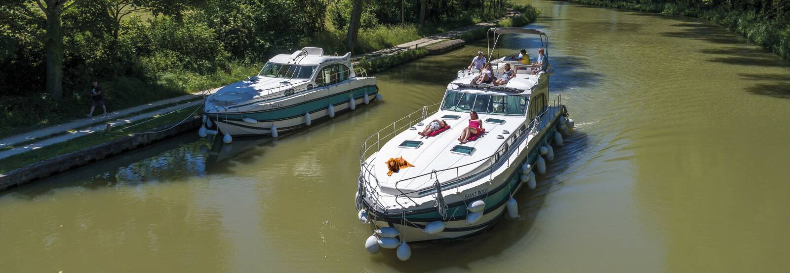 Croisière en péniche avec son chien&nbsp;