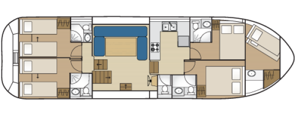 Plan Tarpon 49 Quattro Prestige