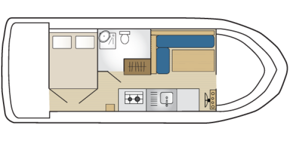 Plan Péniche Espade 850 Fly